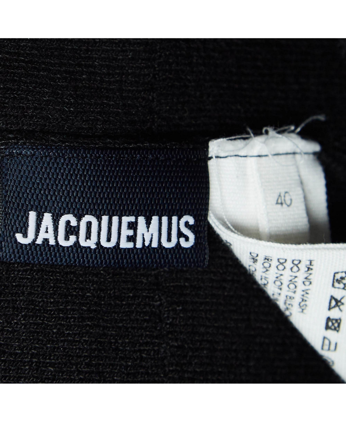 Pre-Owned Jacquemus Women's Black Rib Knit Sierra Biker Shorts