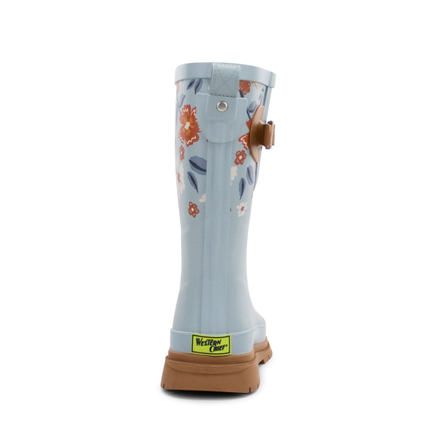 Женские ботинки Western Chief Meadow Mist Mid Rain Boot, цвет: Синий — фото 3