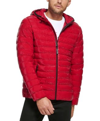 Men's Hooded & Quilted Packable Jacket