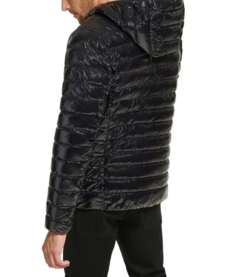 Men's Hooded & Quilted Packable Jacket