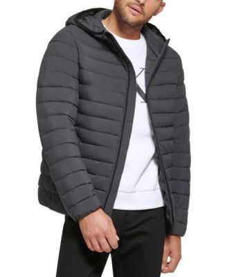 Men's Hooded & Quilted Packable Jacket
