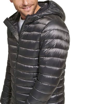 Men's Hooded & Quilted Packable Jacket
