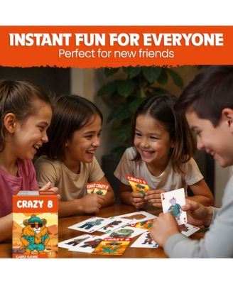 Crazy 8 Card Games for Kids  Fun Family Game with Cute Animals, Playdates, Family Time