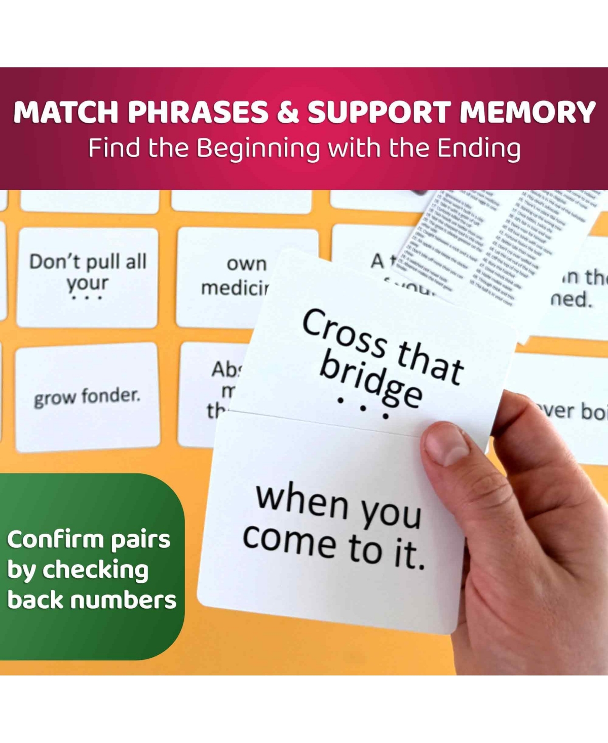 Quokka Elderly Memory Games for Seniors – 202 Cards for Alzheimer's or Dementia Activities – Expression Brain Card Games for Seniors wit