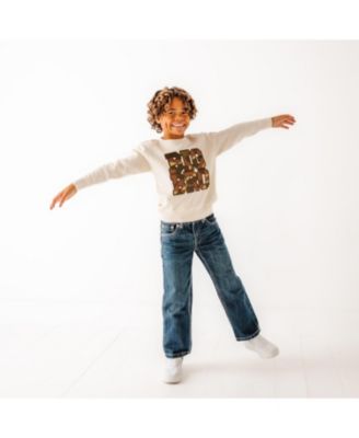 Toddler Boys Big Bro Camo Patch Sweatshirt