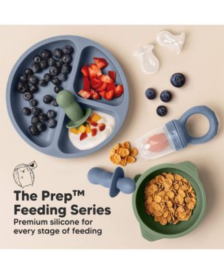 2-Pack Prep Baby Food Feeder, BPA-Free Silicone Baby Fruit Feeder for Teething, 6-12 Months BLW Feeding Essentials