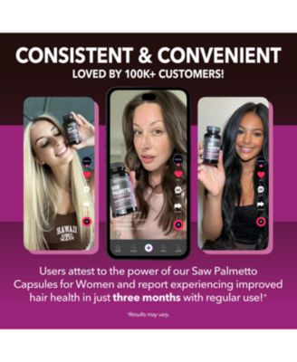 Saw Palmetto + Biotin Capsules, 60ct