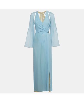 princess peach dress Gvavaya Game Movie Cosplay The Super Mario Bros. Color:spice shantung Tiffany Blue Sleeveless Illusion SAVE40