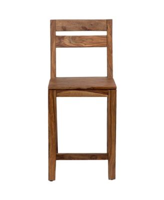 Urban Solid Sheesham Wood 24" Counter Height Dining Chair