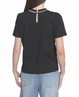 Women's Embellished Bow Tee T-Shirt