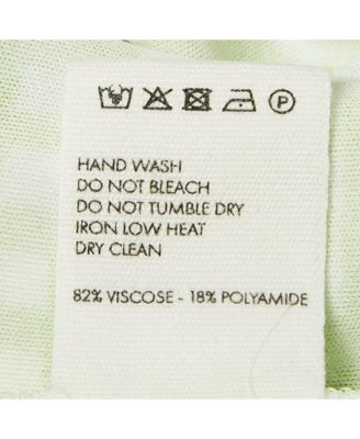 Women's Green Checkered Print Jersey La Robe Nodi Midi Dress