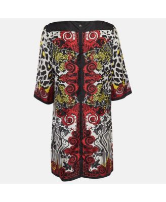 Women's Collection Multicolor Printed Silk Mini Dress