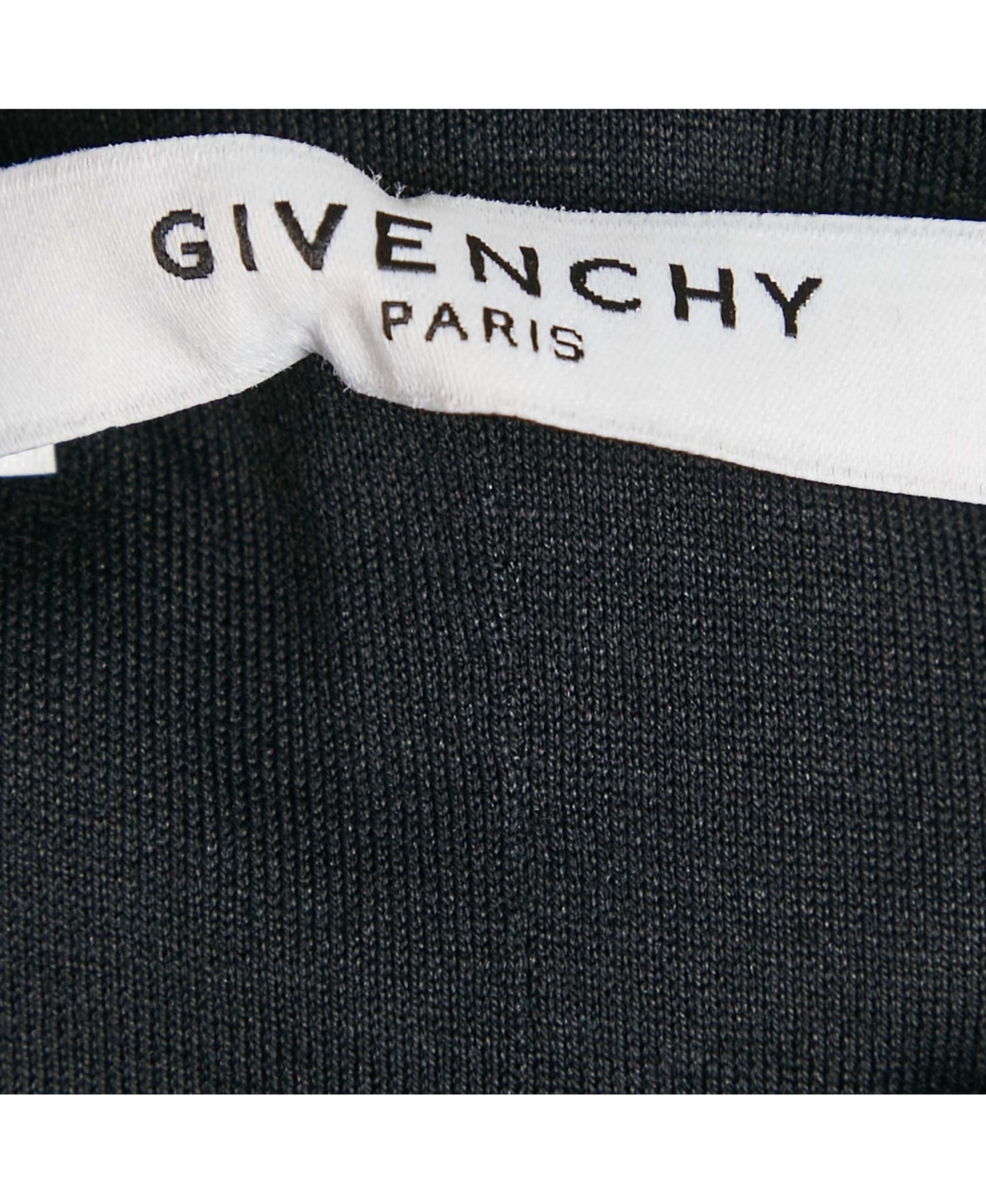 Pre-Owned Givenchy Women's Black Knit Sleeveless Zip Detail Bodycon Dress