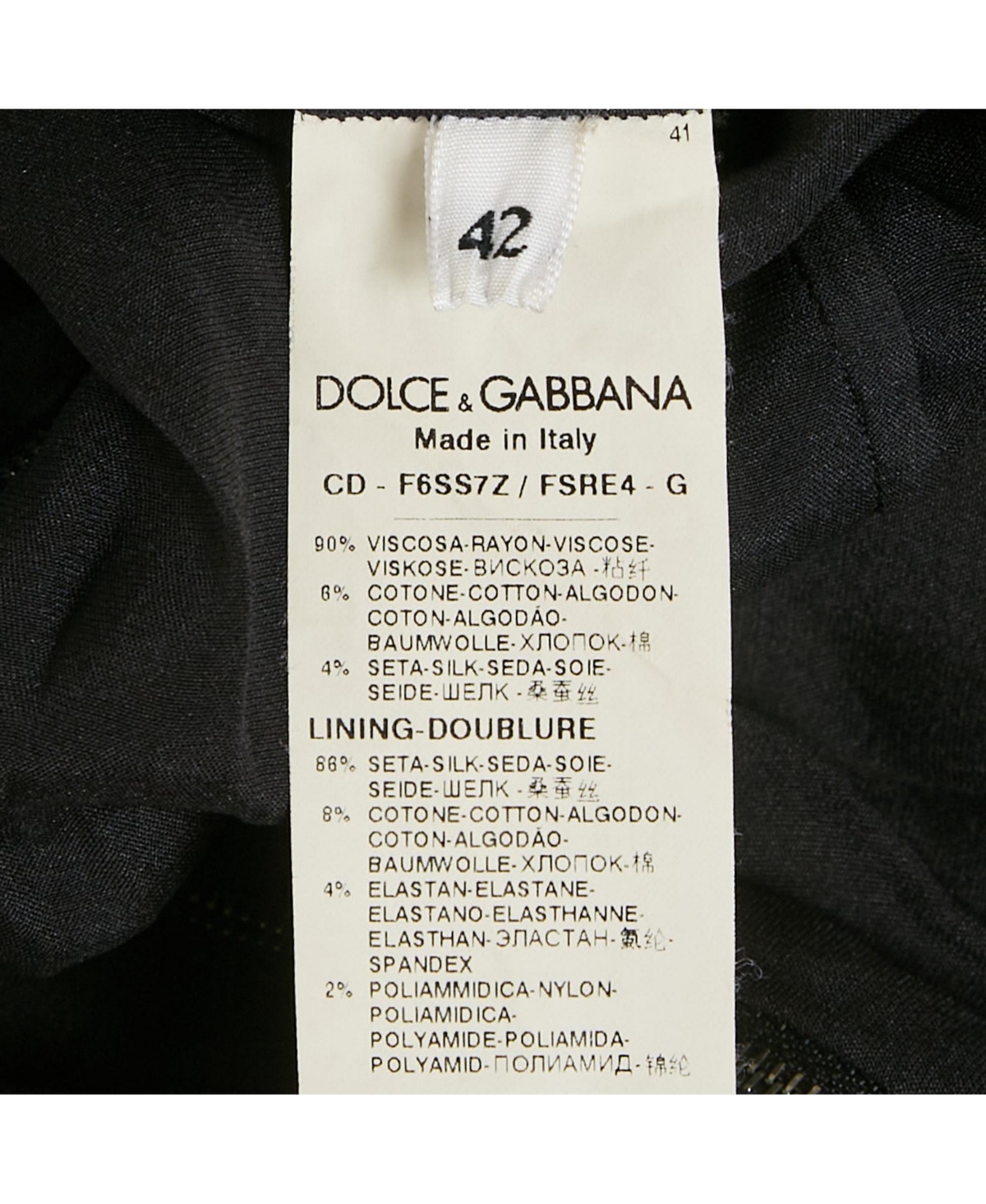 Pre-Owned Dolce & Gabbana Women's Black Printed Heart Applique Crepe Mini Dress