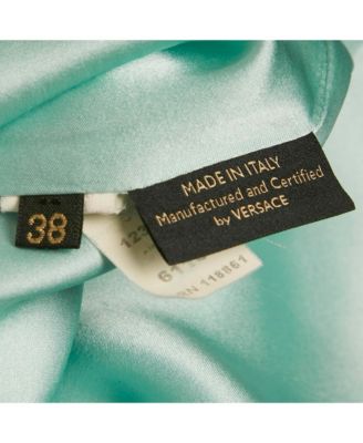 Women's Mint Green Satin V-Neck Short Dress