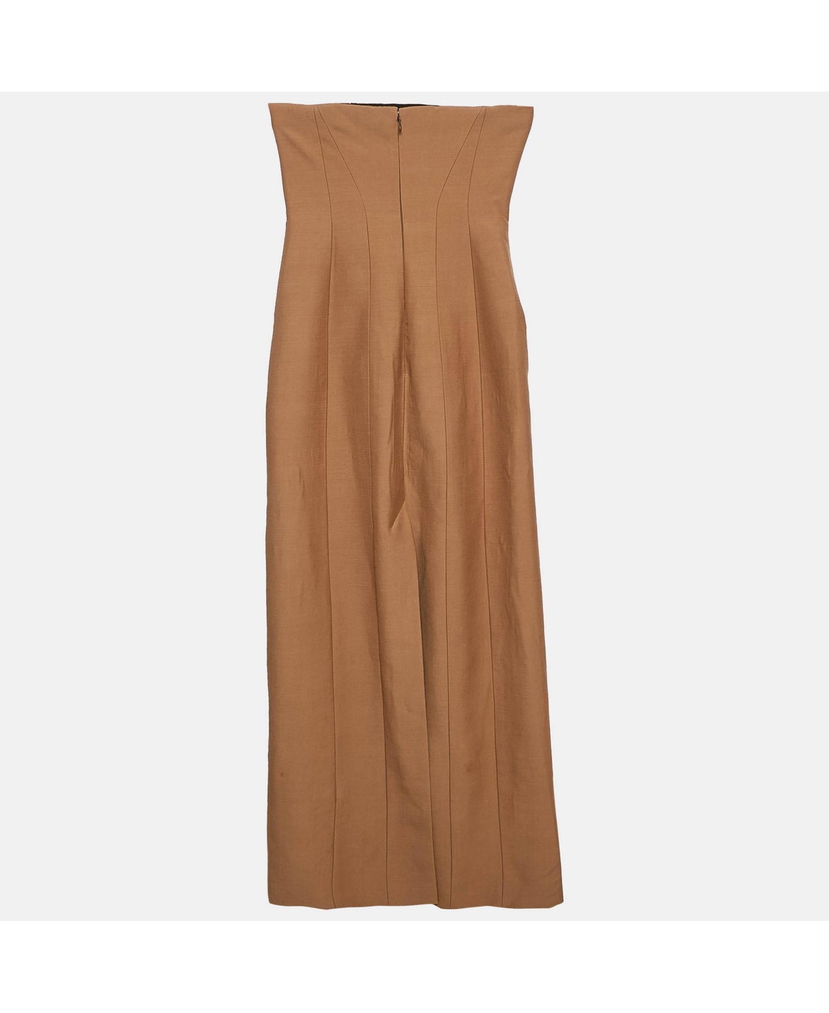 Pre-Owned Stella Mccartney Women's Brown Strapless Bustier Gown