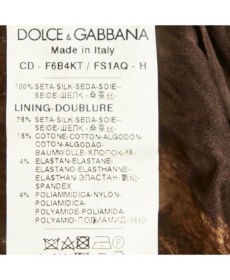 Women's Brown Leopard Print Silk Mini Dress