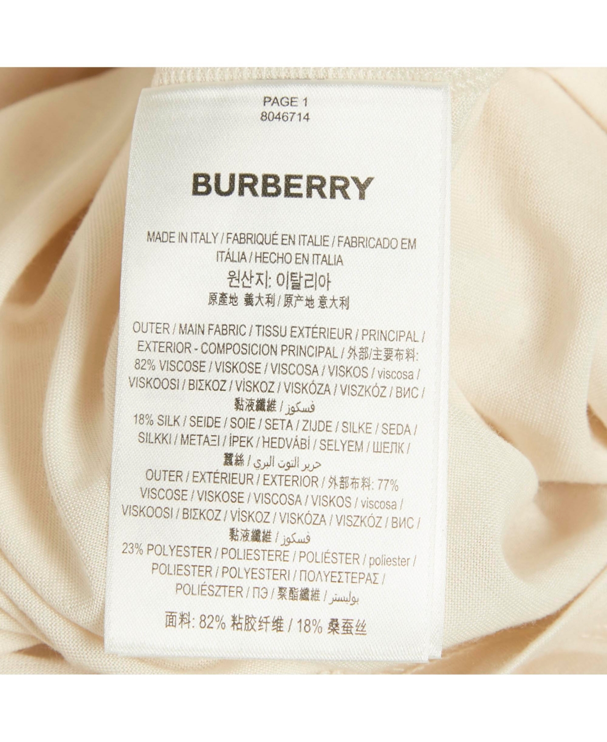 Pre-Owned Burberry Women's Cream Star Embellished Jersey Draped Knee-Length Dress