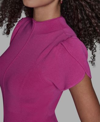 Women's Tulip Sleeve Cinch Waist Pull-On Top