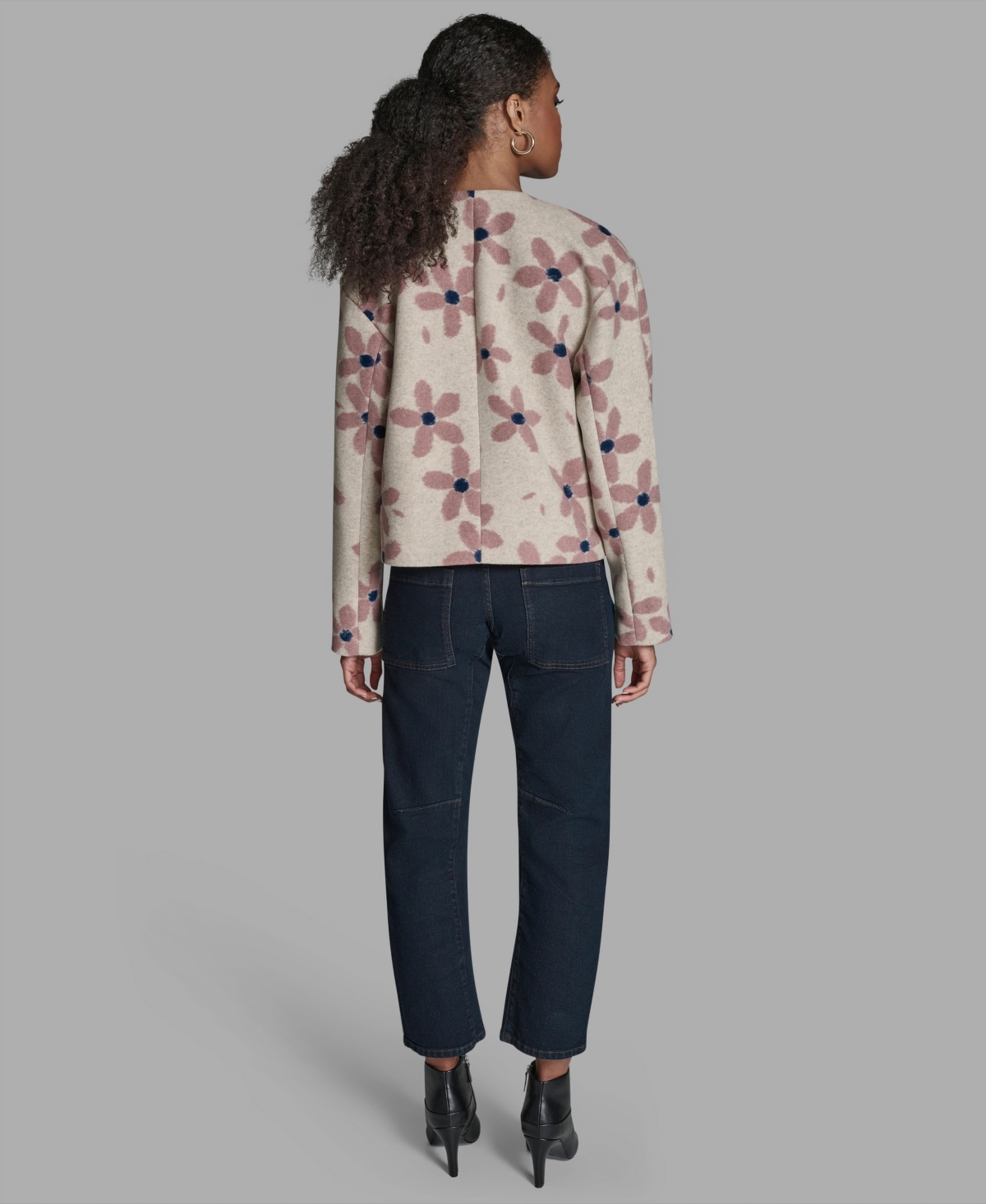 Bcbg Women's Floral Printed Wrap Jacket