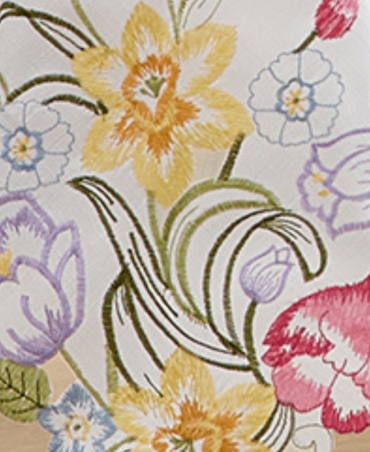 Elrene Embroidered Floral Cutwork Tablecloth, 60" x 120"