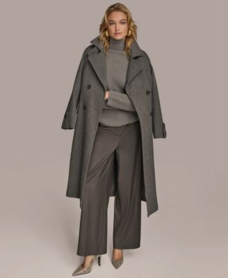Women's Double-Breasted Belted Wrap Coat