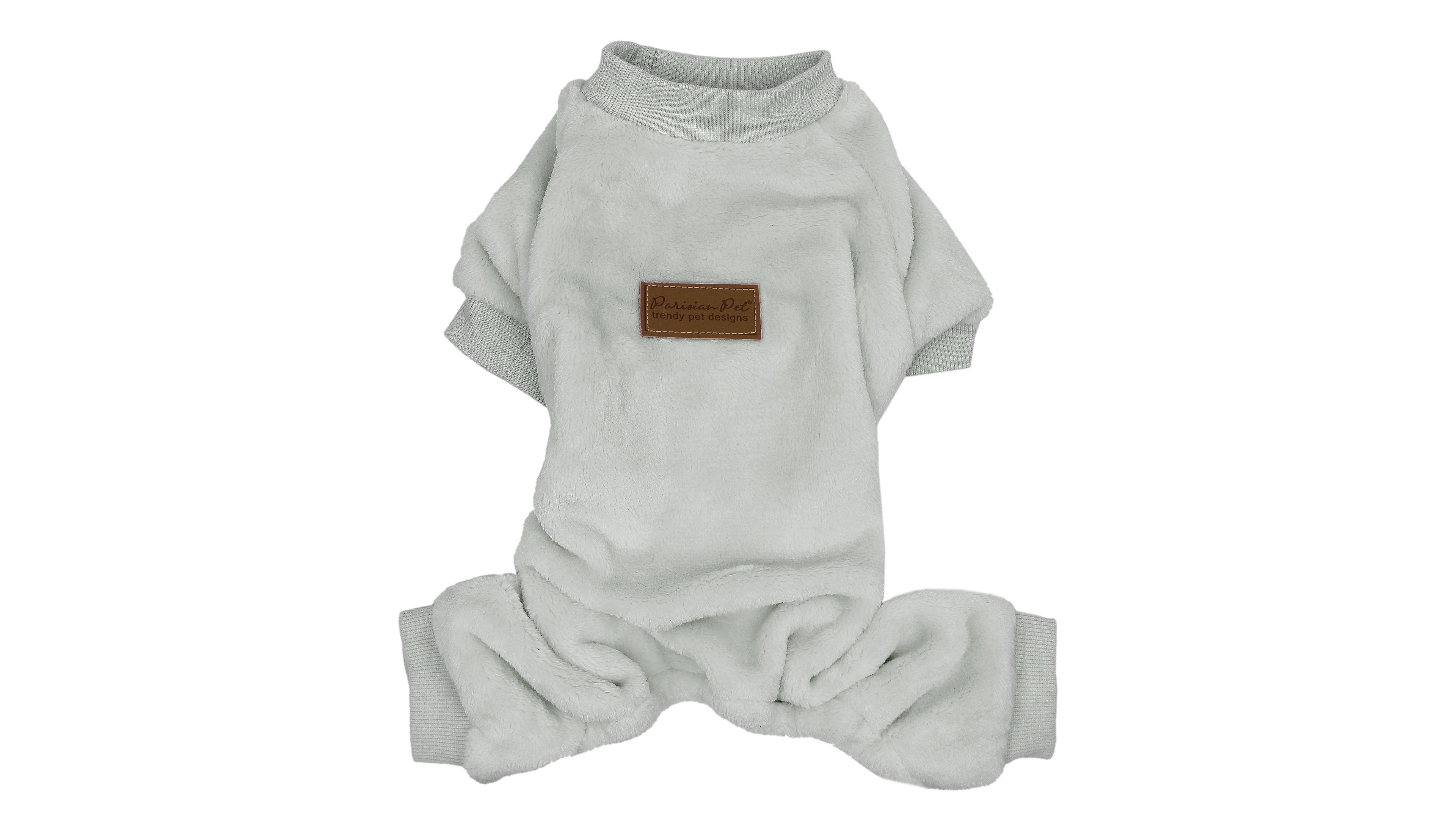 Parisian Pet Velour Pajama Cloud Gray