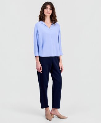 Women's Collared Silk Shirt