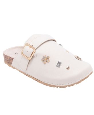 Girls' 1-13 Ornaments and Buckled Details Slip-On Footbed Clogs