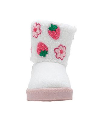 Girls' Toddler 5T-10T Embroidered Winter Boots