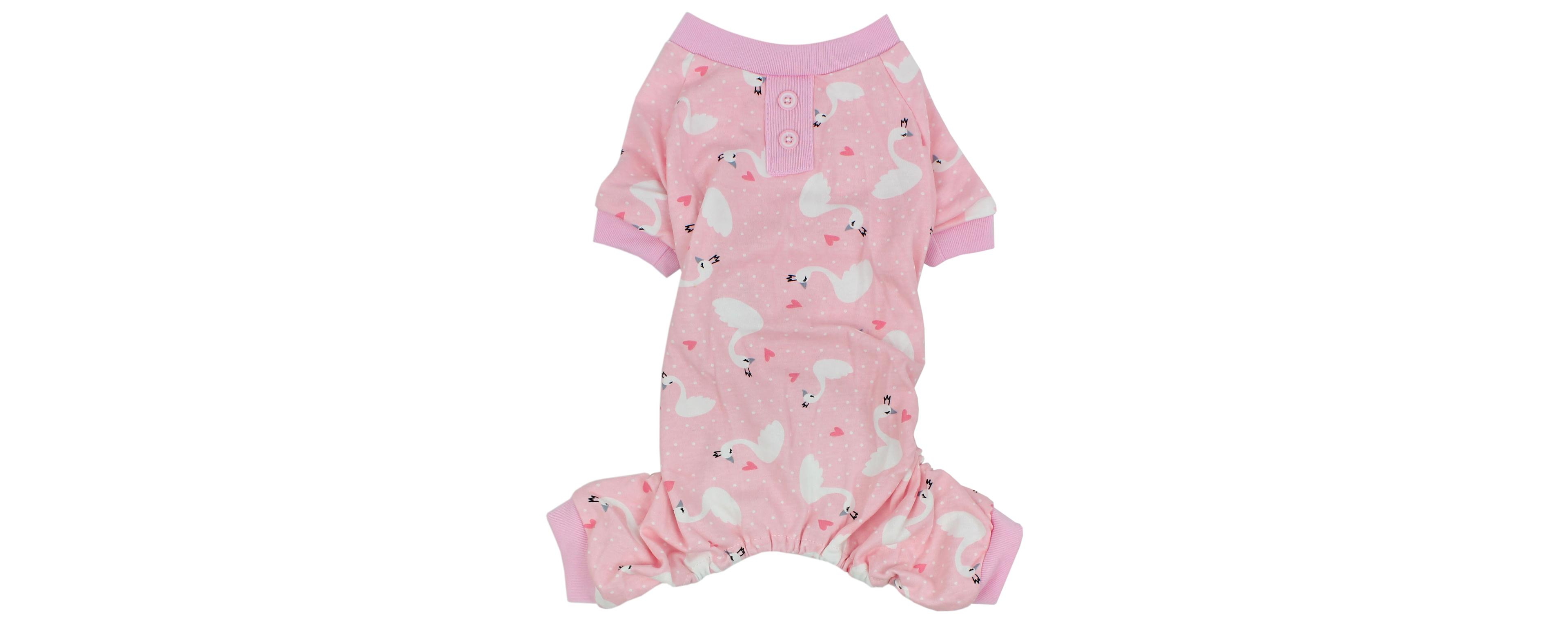 Parisian Pet Pink Swan Pajama