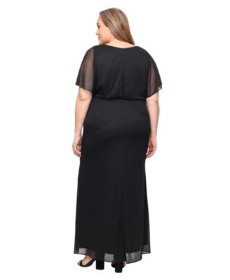 Plus Size V-Neck Maxi Dress