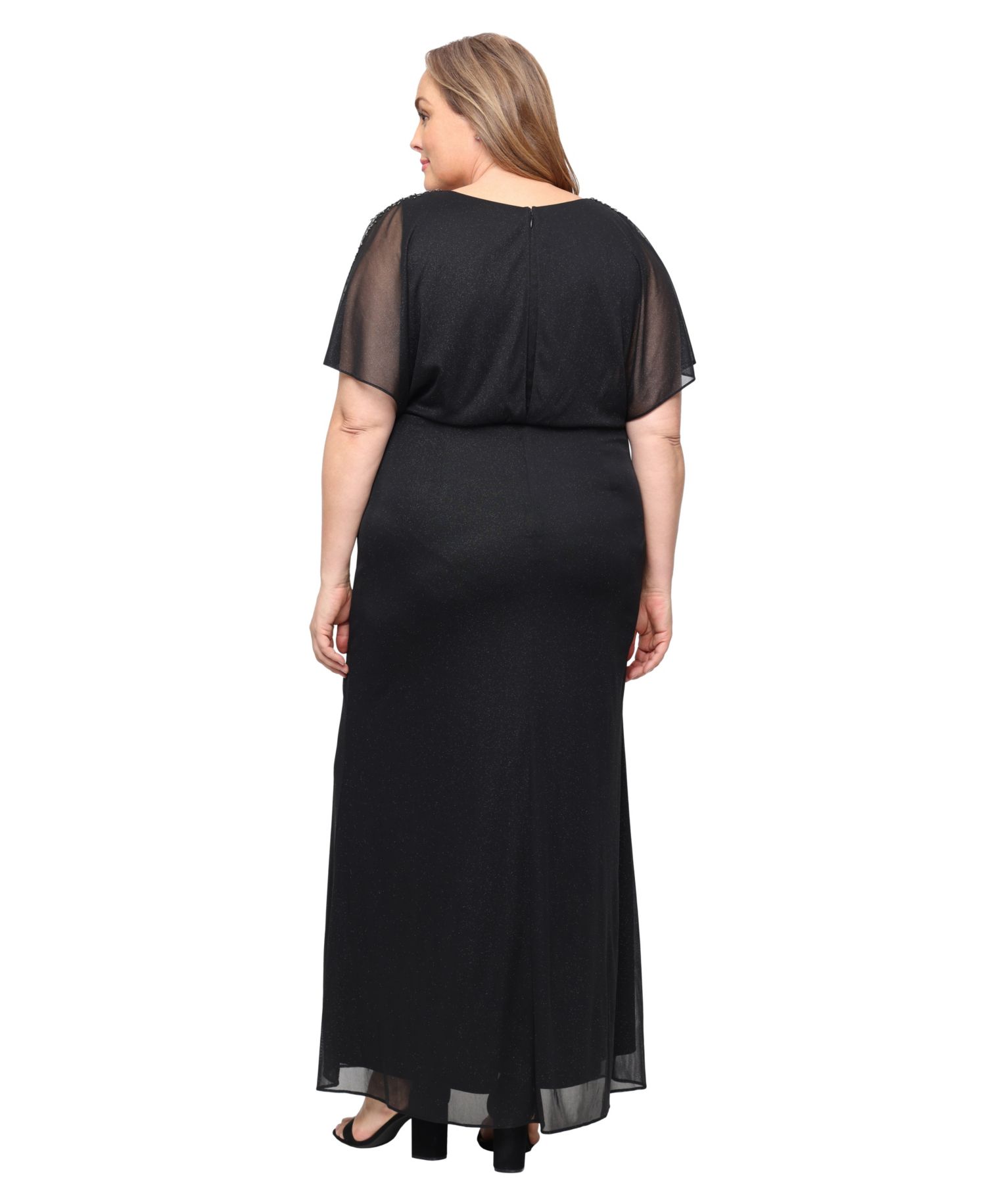 Plus Size V-Neck Maxi Dress