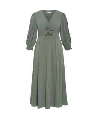 Plus Size Jolene V Neck Maxi Dress