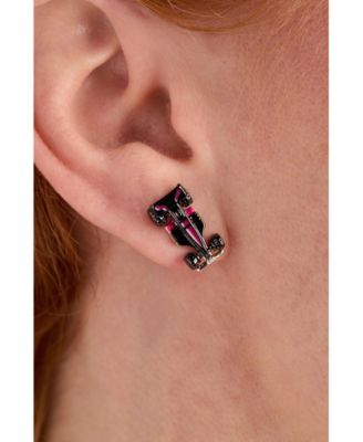 Hot Wheels Pink Car Stud Earring
