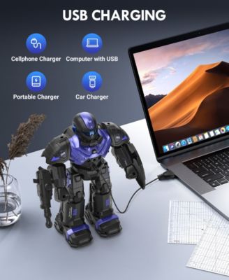 RC Robot Toys, Gesture Sensing Programmable RC Robot Toy, Talking, Dancing Rechargeable Intelligent Remote Control Robot