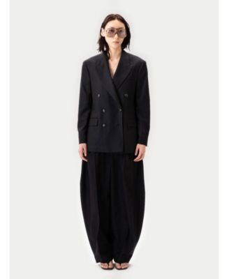 Women's Double-Breasted Cashmere Suit Blazer