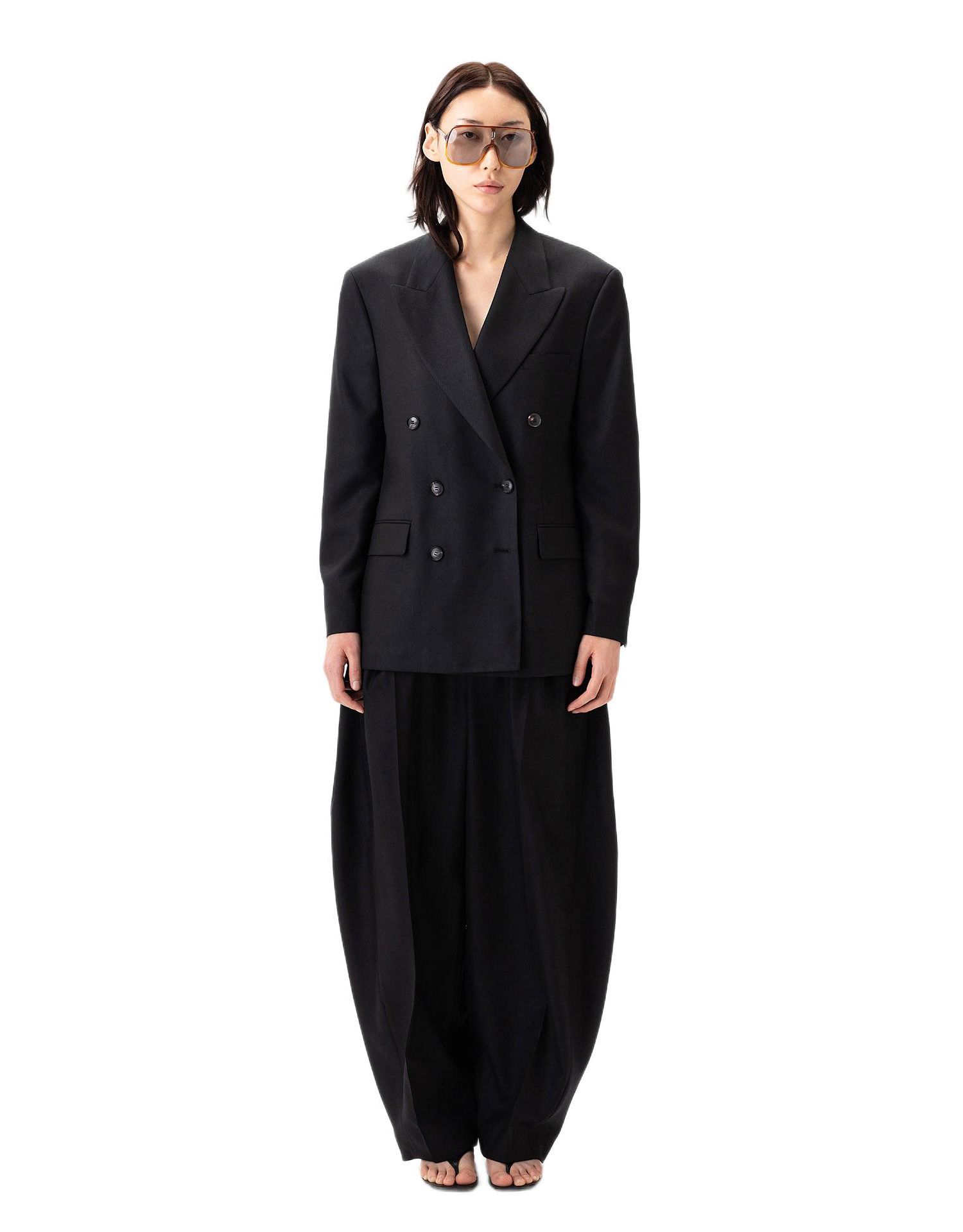 Women's Double-Breasted Cashmere Suit Blazer