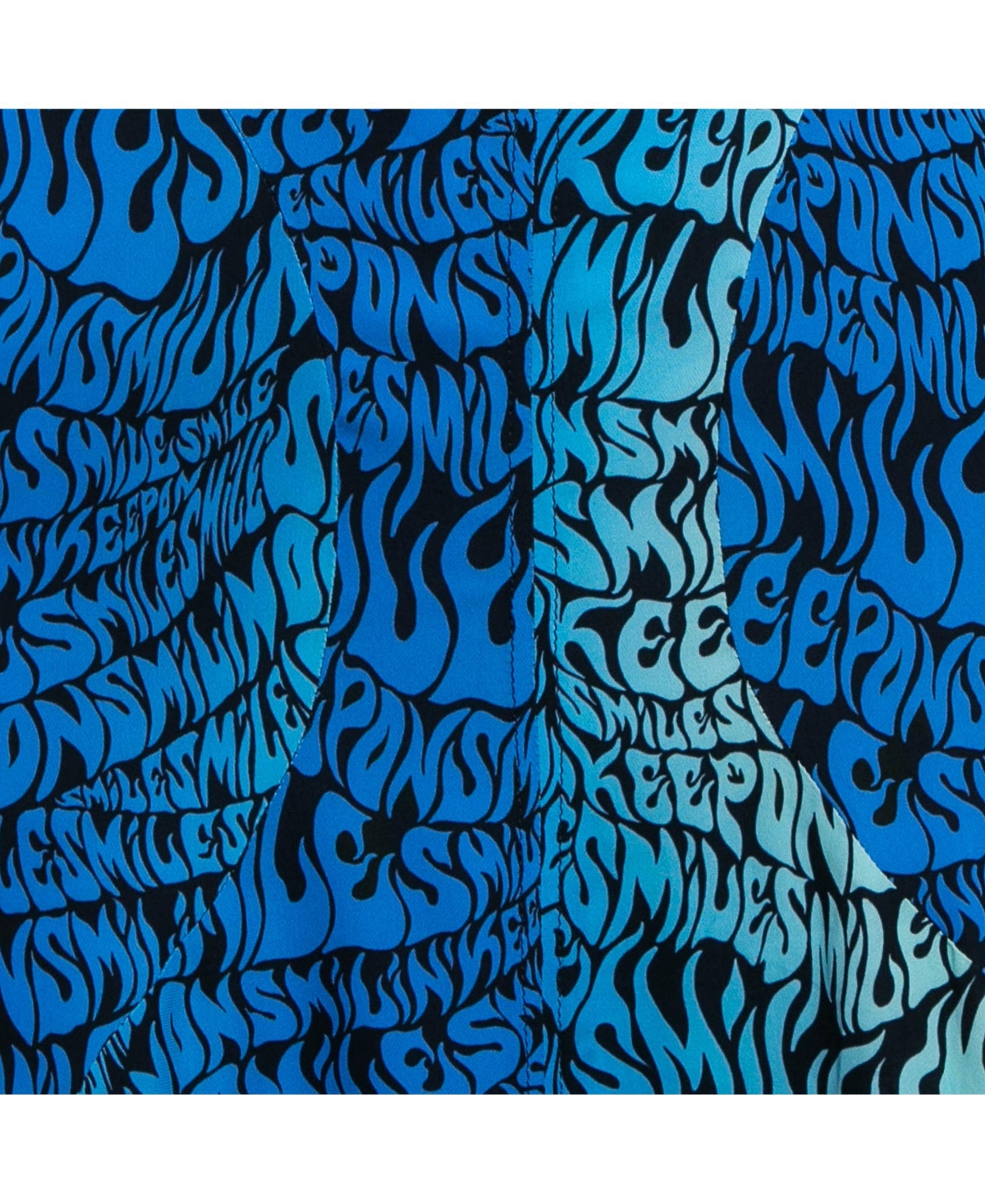 Pre-Owned Stella Mccartney Women's Blue Printed Crepe De Chine Midi Skirt