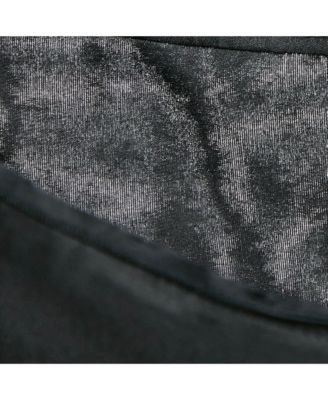 Women's Black Crepe Pleated Mini Skirt