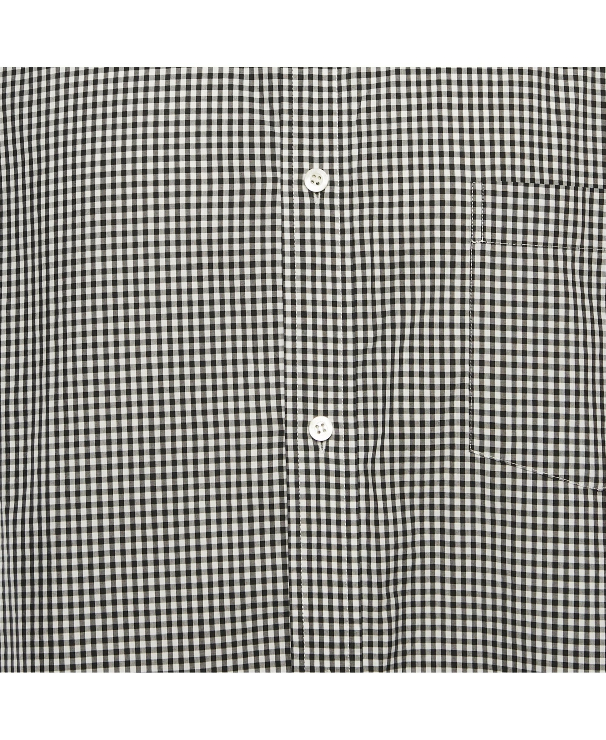 Pre-Owned Balenciaga Women's Monochrome Gingham Cotton Oversized Shirt