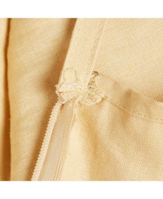 Women's Yellow Linen Drape Style La Jupe Pencil