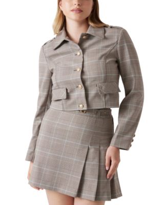 Women's Geraldine Cropped Plaid Jacket