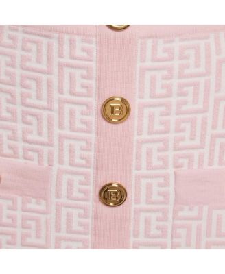 Women's Pink Monogram Jacquard Knit Mini Skirt