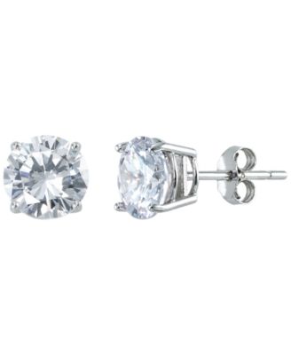 2-Pc. Diamond Earrings Set in Sterling Silver & 14k Gold Over Sterling Silver
