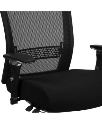 24/7 300 lb. Rated High Back Swivel Seat Slider Lumbar Ergonomic Office Chair