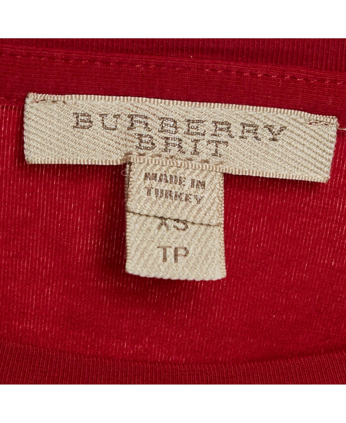 Pre-Owned Burberry Women's Brit Jersey Crewneck T-Shirt