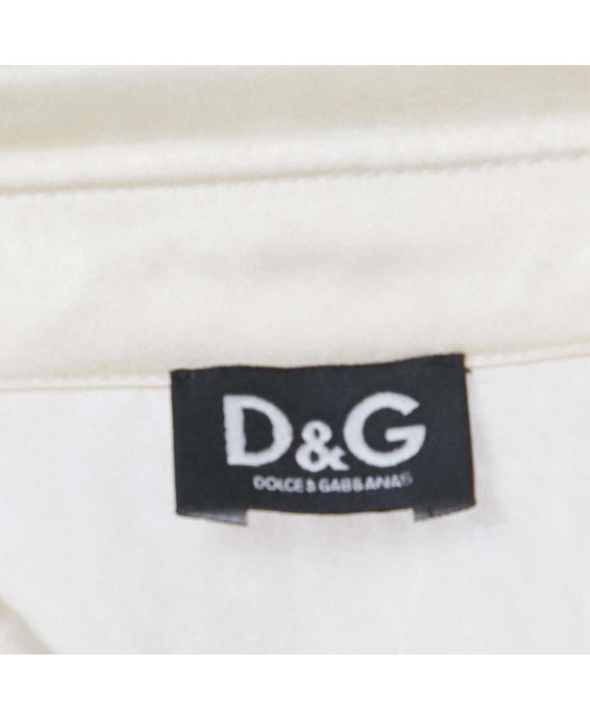 Pre-Owned Dolce & Gabbana Women's Pre-Owned D&g Beige Sequin Embroidered Silk Shirt