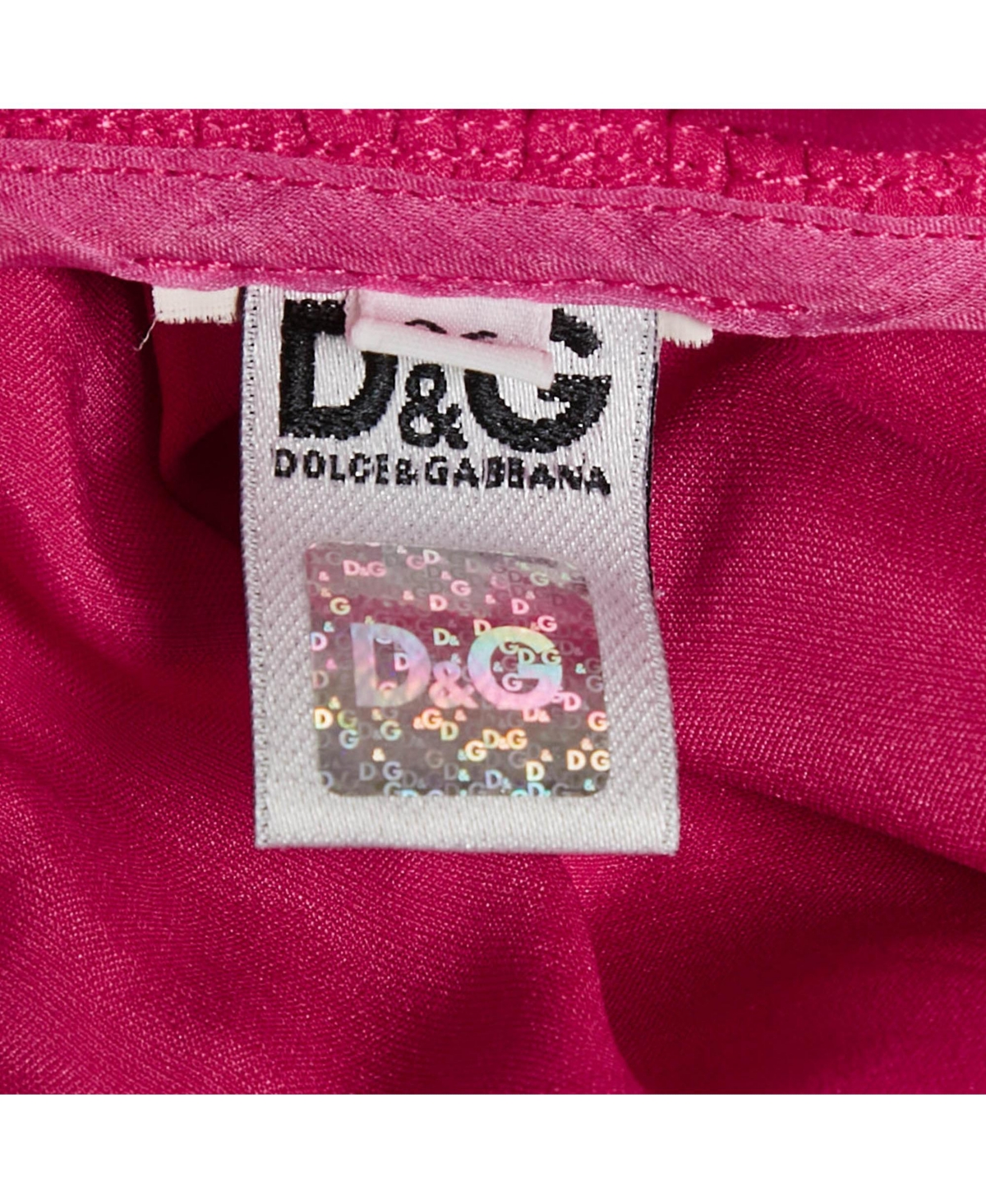 Pre-Owned Dolce & Gabbana Women's Pink Satin Ruched Halter Neck Top