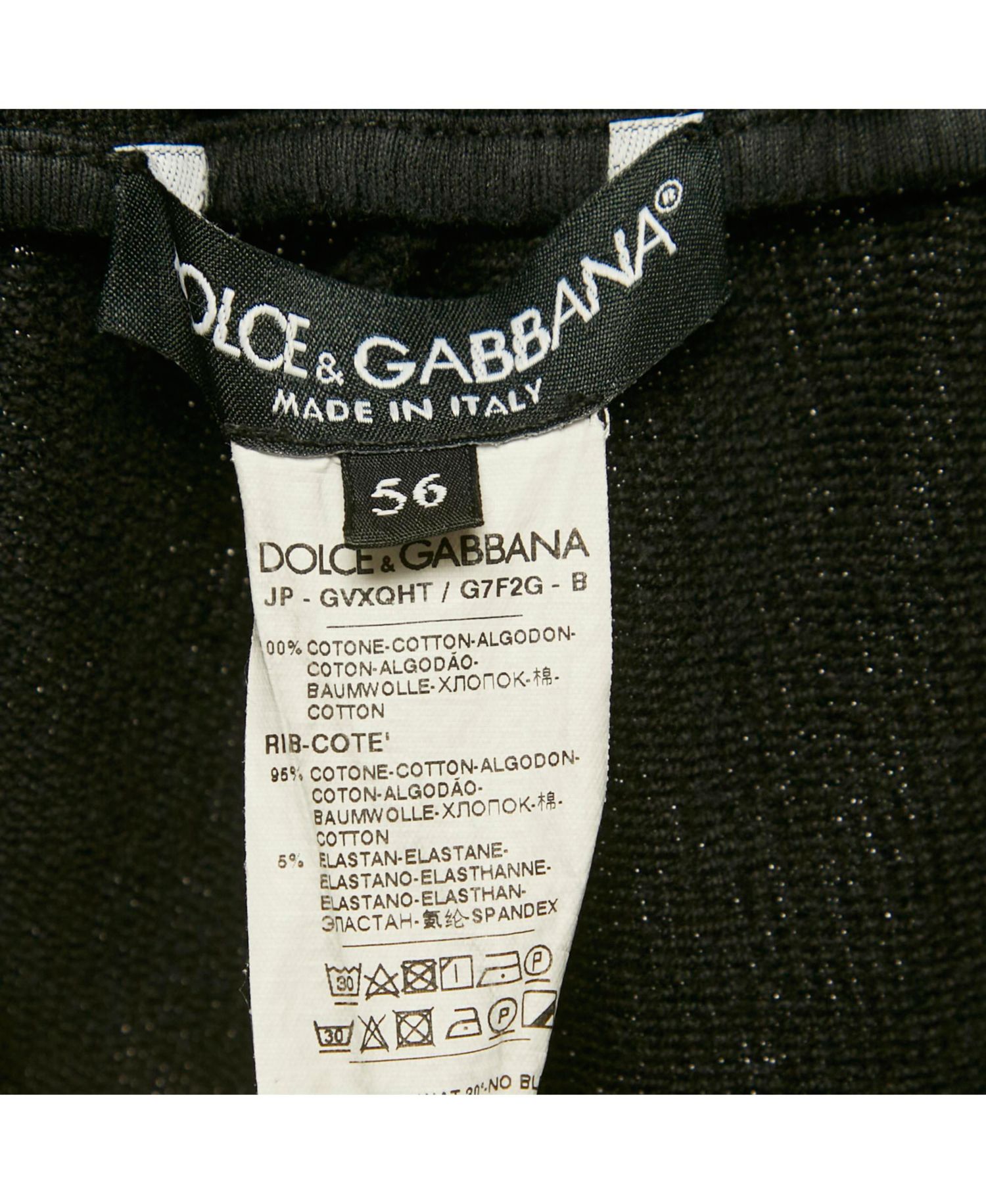 Men's Black Cotton Logo Plaque Detail Joggers